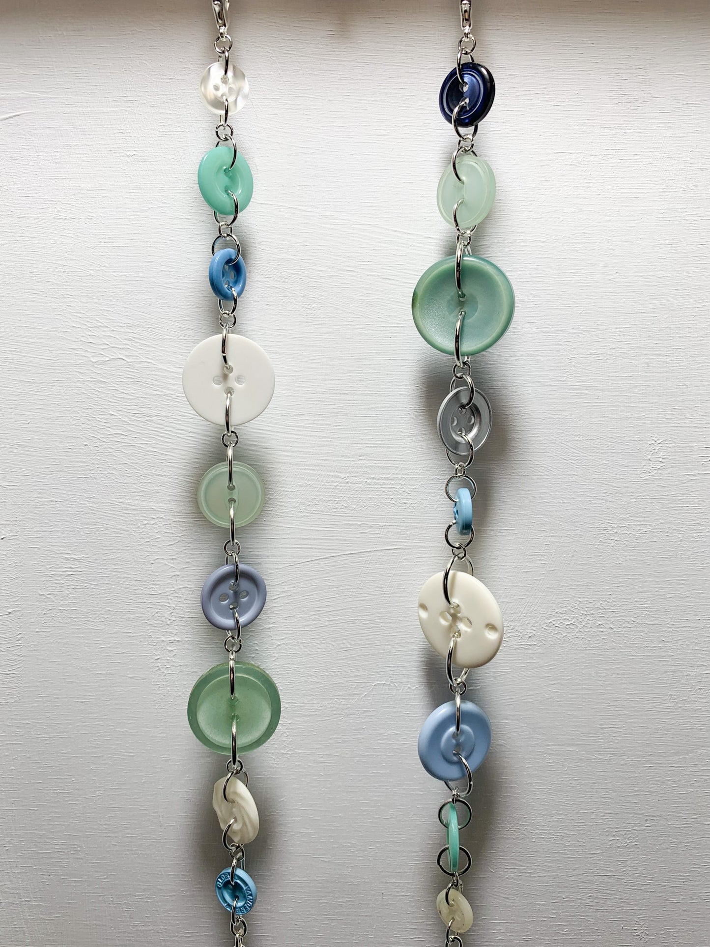 Sea Foam Buttons Eyeglass Chains