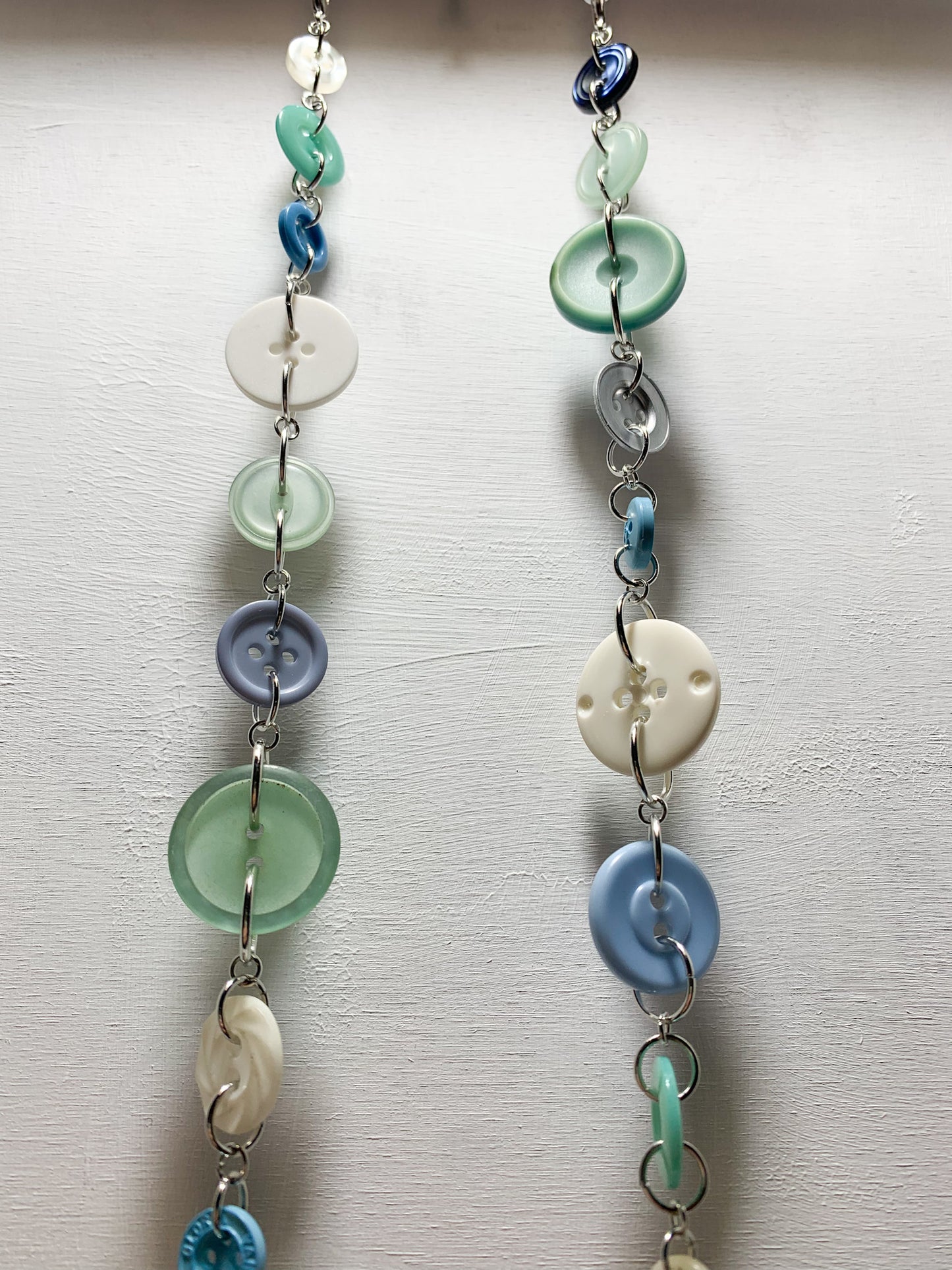 Sea Foam Buttons Eyeglass Chains