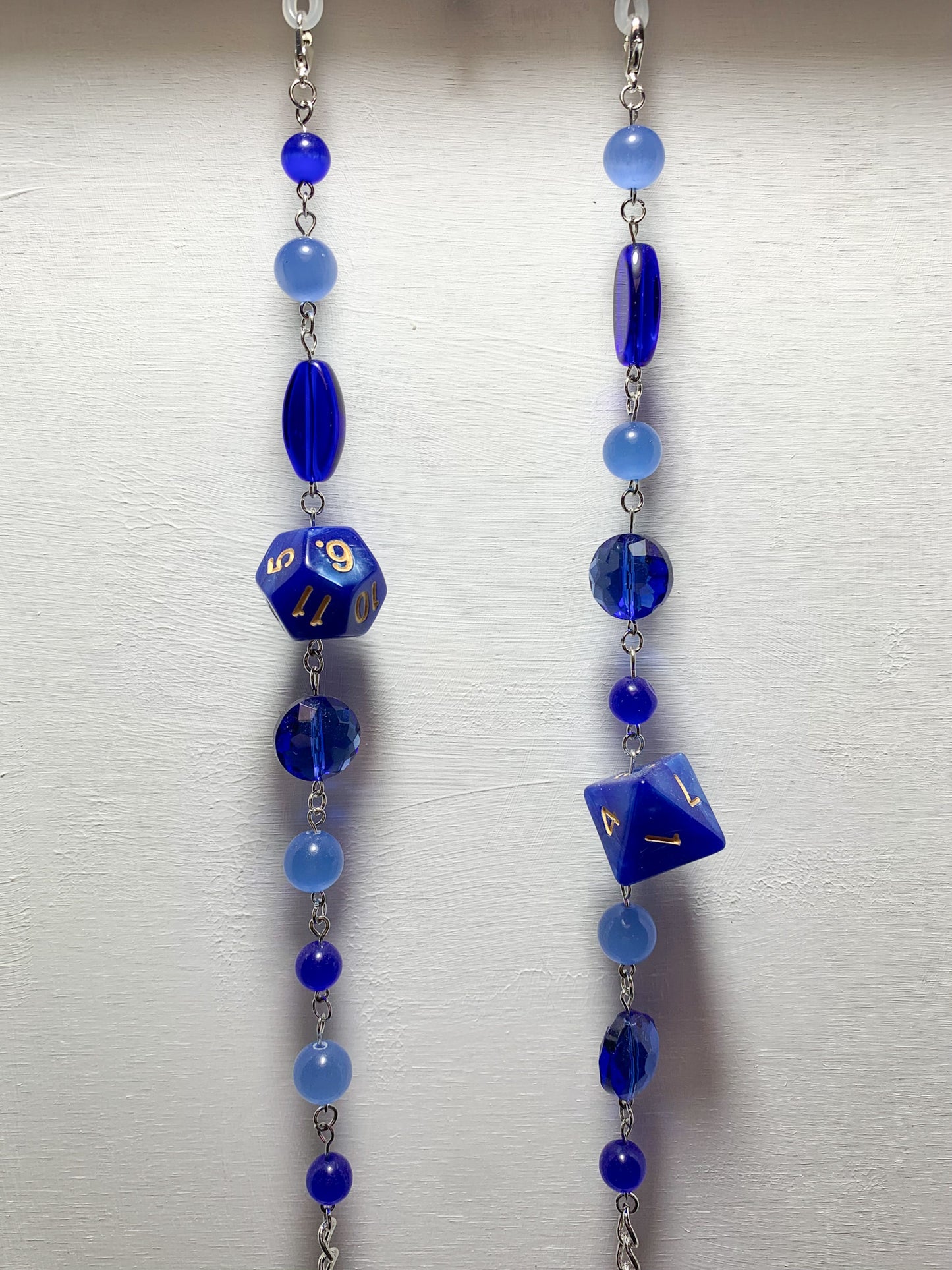 Dice Series, Blue Eyeglass Chains