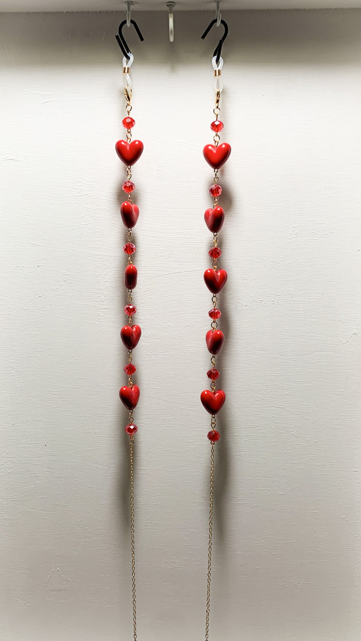 Red Hearts Eyeglass Chains