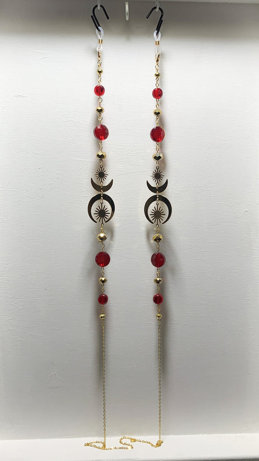Red Moons v2 Eyeglass Chains