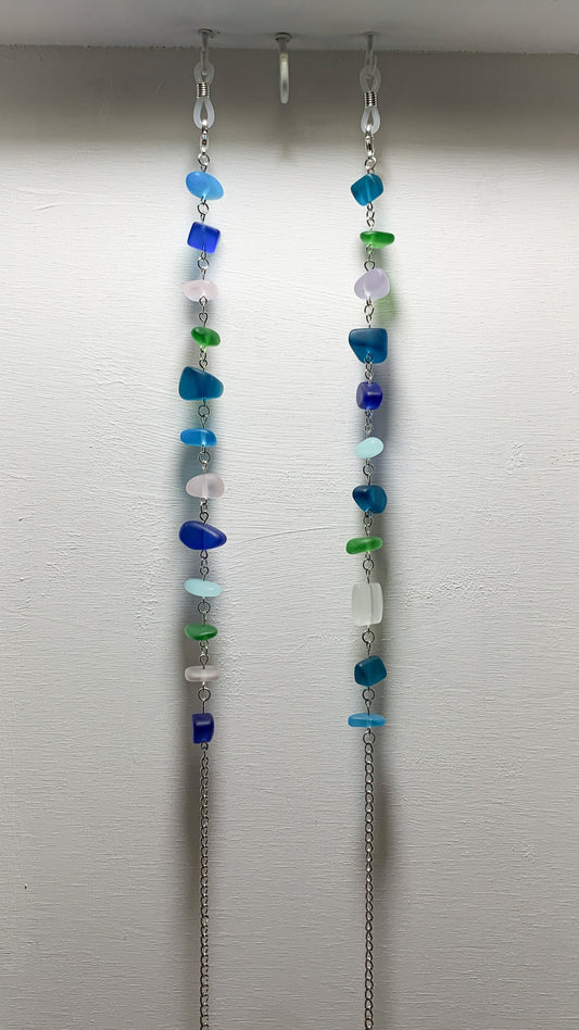 Sea Glass Cascades Eyeglass Chains
